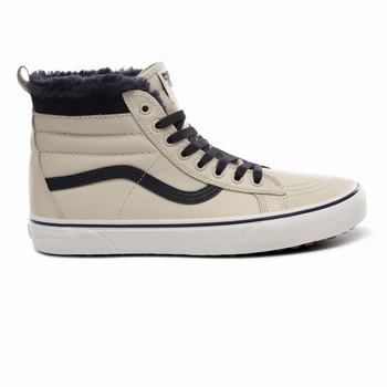 Vans SK8-Hi MTE - Miesten Korkeavartiset tennarit - Leather/Turtledove